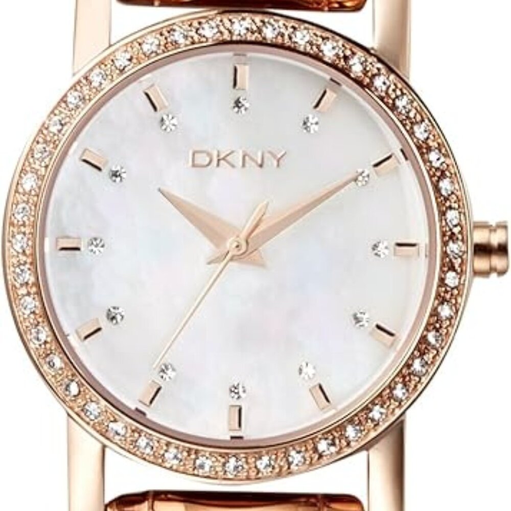 DKNY Rose Gold Women's Jewelry Watch with Crystal Details